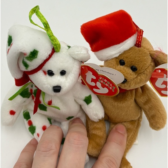 TY Beanie Babies 97/98 Jingle Beanies Collection Christmas Ornaments Set - Picture 4 of 6